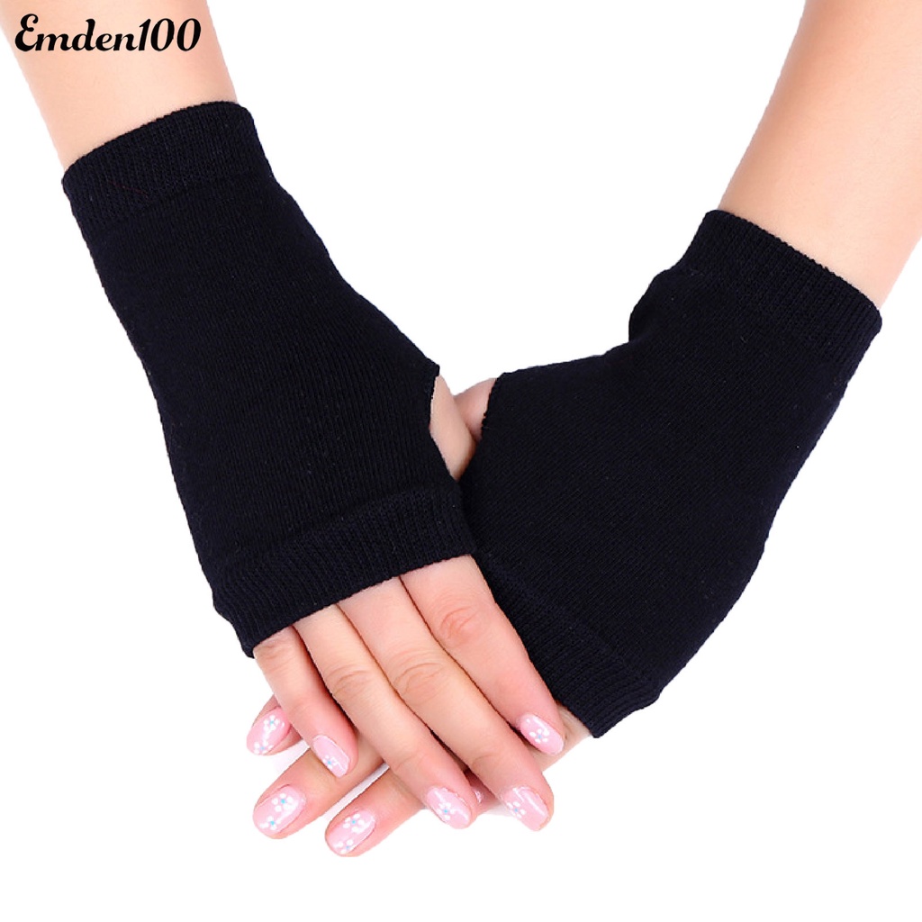 1 Đôi Găng Tay Len Ấm Áp Màu Sắc Đơn Giản