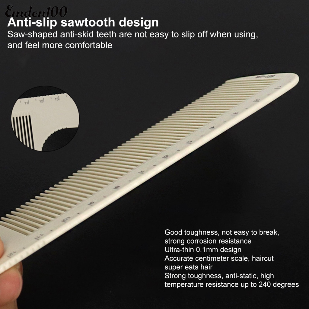 Lược Tạo Kiểu Tóc Thời Trang Chống Tĩnh Điện Chống Trượt Kèm Thang Đo Cho Salon