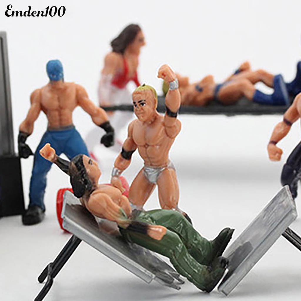 1 Bộ Mô Hình Nhân Vật Wrestling Trang Trí Đáng Yêu