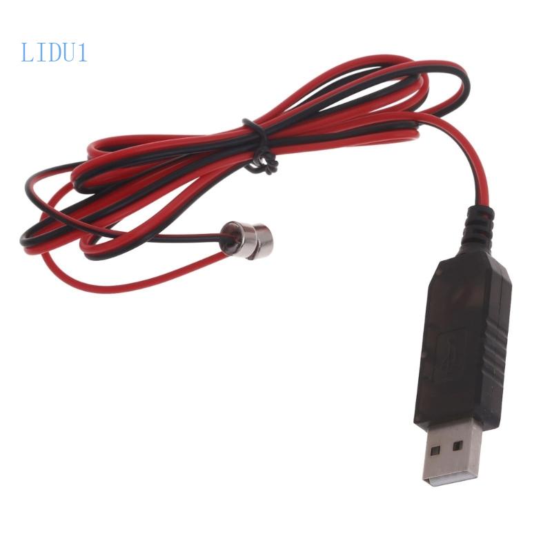 Dây Cáp Sạc LIDU1 USB Có Nam Châm Cho Pin 3 7V 14500 16340 26650 18650