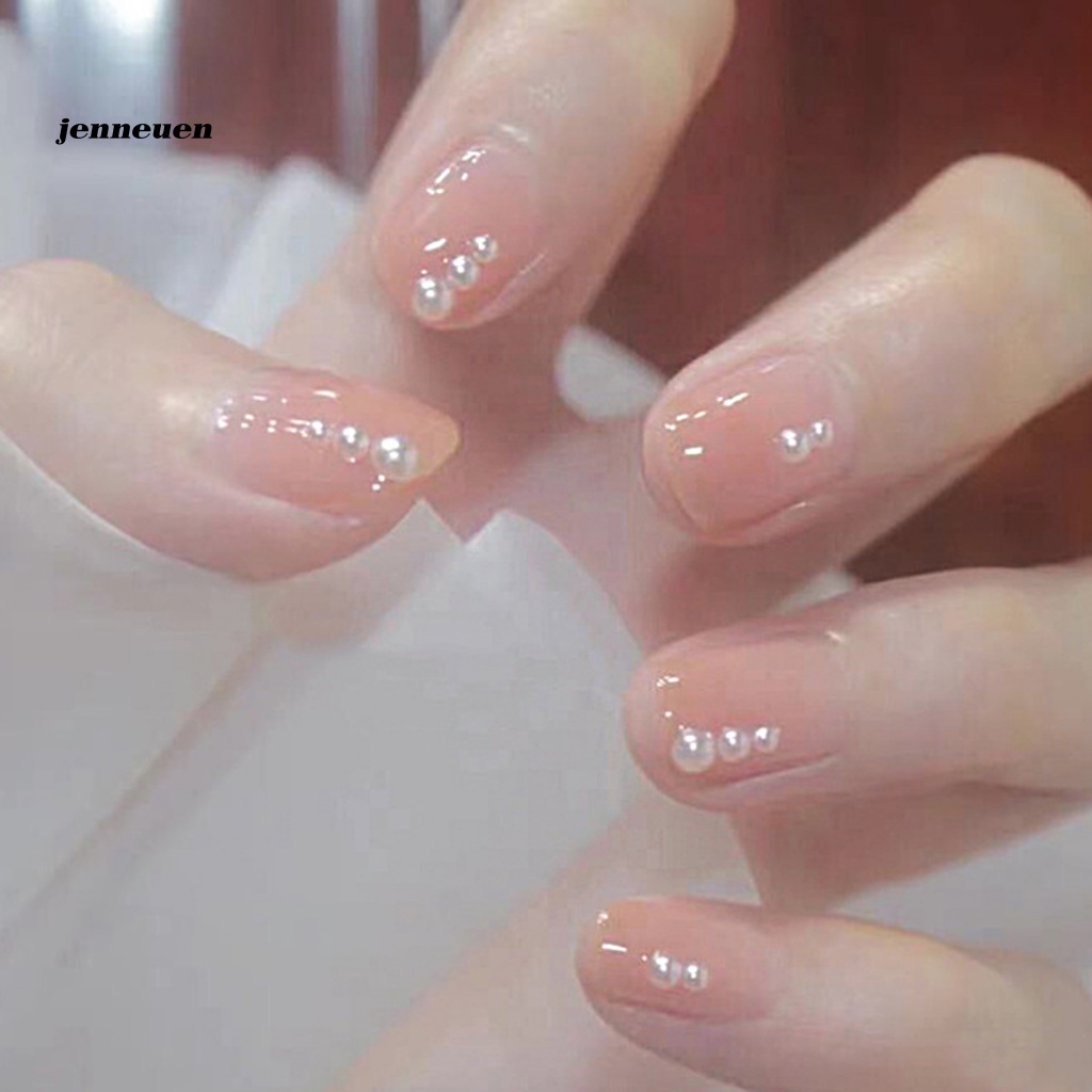 1 Túi Hạt Ngọc Trai Giả Tròn Trang Trí Móng Tay