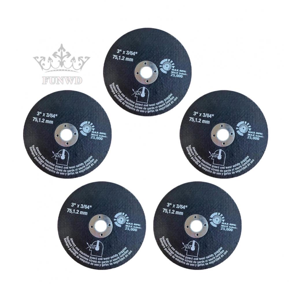 【FUNWD】Cutting Discs 5pcs For Stainless Steel Metals Circular Resin Saw Blade