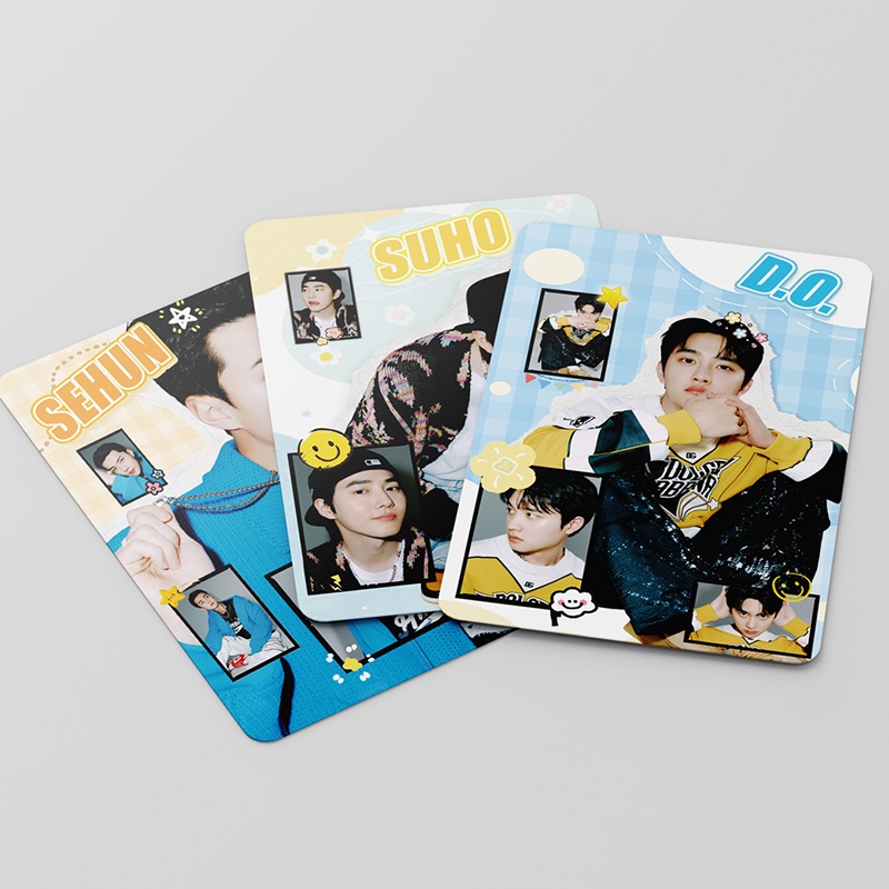 EXO Card Set 55 Tấm Thẻ Ảnh EXIST Kpop Lomo Card Hình Nhóm Nhạc
