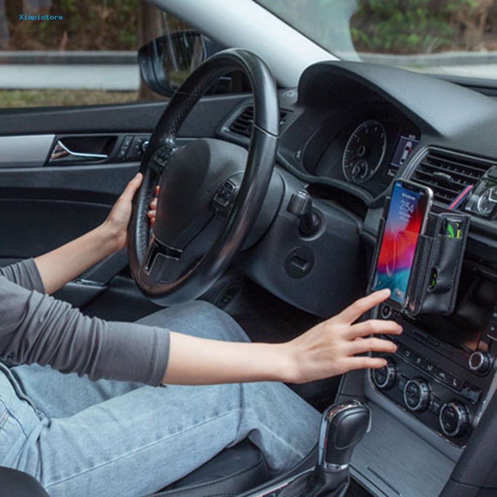 [Xiapistore] Túi Đựng Điện Thoại Đa Năng Gắn Khe Điều Hòa Xe Hơi