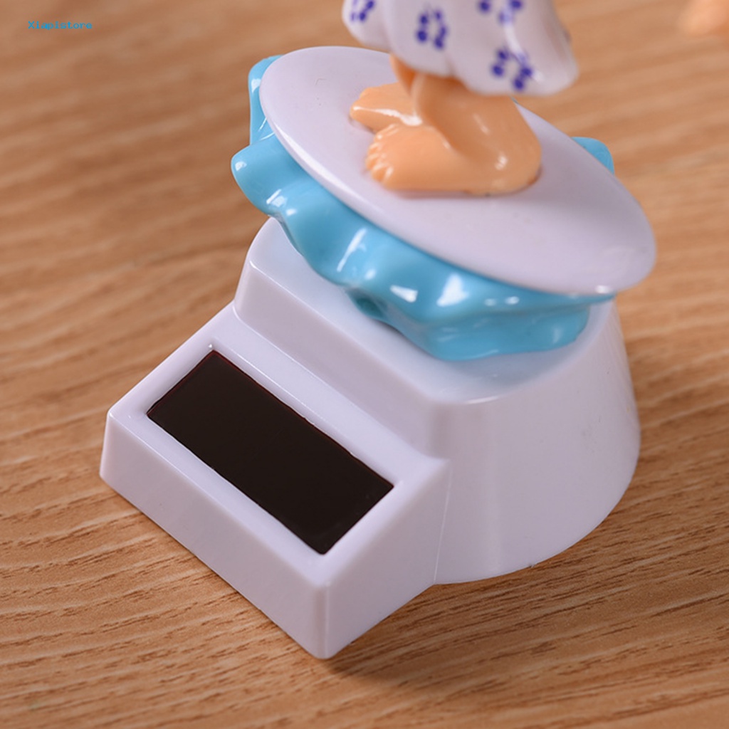 [Xiapistore] Đồ Trang Trí Xe Hơi Sử Dụng Năng Lượng Mặt Trời Tiết Kiệm Năng Lượng Hình Hoạt Hình