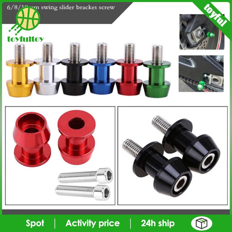 Set 2 Ống Cuộn CNC Màu Đỏ Cho Xe Mô Tô 2009-2014 8mm