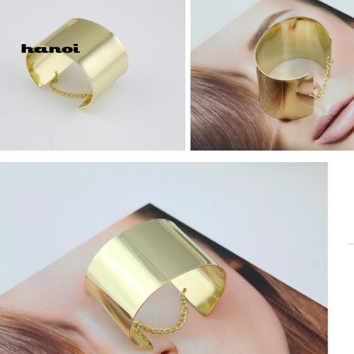 Vòng Tay Kim Loại Bản Rộng Phong Cách Punk Gothic Thời Trang Cho Nữ