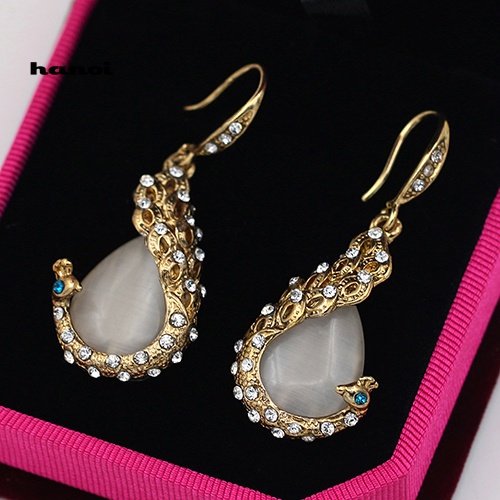 Set Vòng cổ + Bông Tai ĐíNh NgọC MắT MèO Giả ThờI Trang Cho Nữ