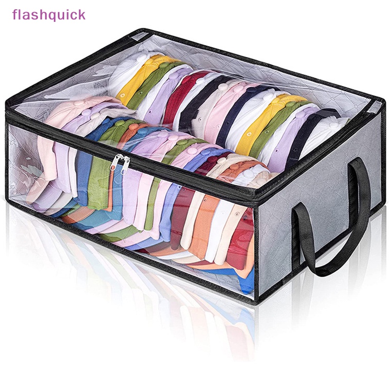 Hộp Đựng Mũ Lưỡi Trai flashquick Bền Có Khóa Kéo Kép Sắp Xếp Gọn Gàng Mới