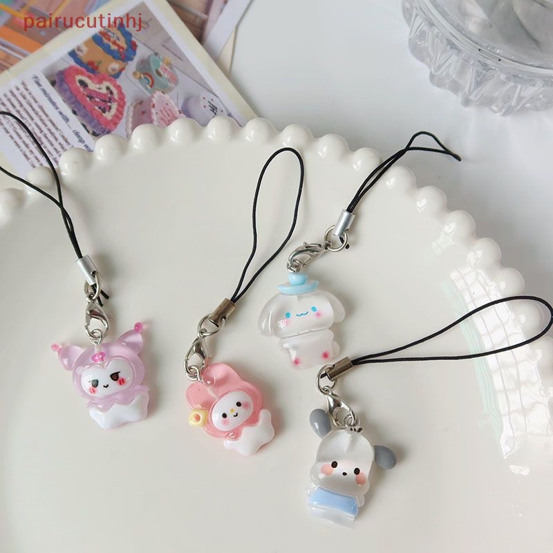 Cặp Búp Bê Sanrio Kuromi My Melody Cinnamoroll Dễ Thương Trang Trí Ba Lô / Điện Thoại iPhone