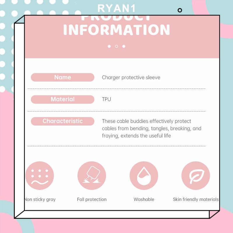 Vỏ Bọc Bảo Vệ Cáp sạc Apple 18 / 20W Hình Nơ Mặt Cười Màu Hồng / Tím Dễ Thương-RN