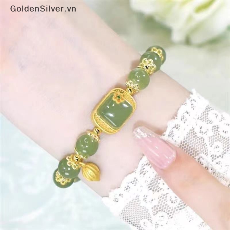 Vòng Tay Chuỗi Hạt May Mắn Màu Bạc / Vàng Sáng Tạo Thời Trang Cho Nữ