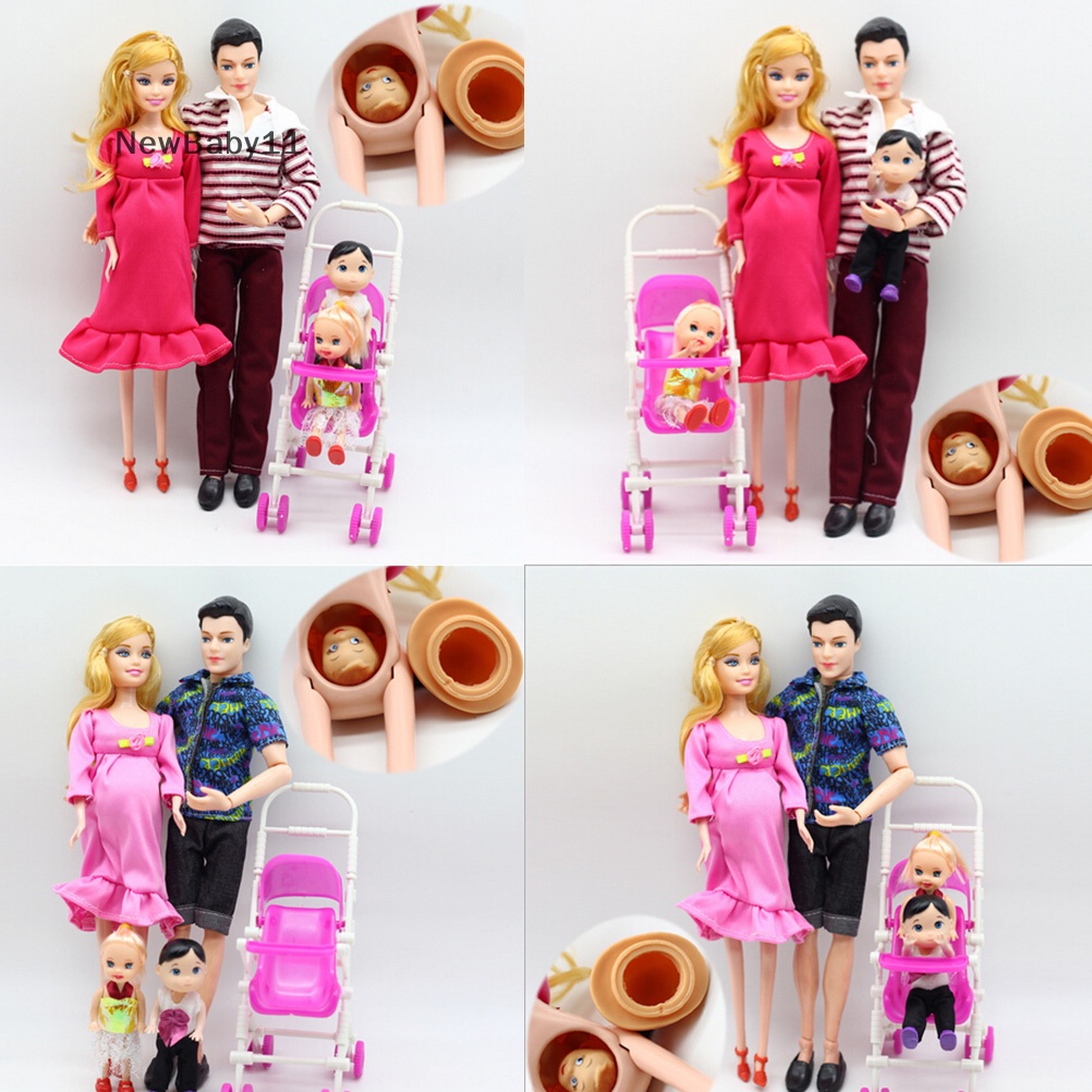 Bộ 6 Búp Bê Gia Đình Mang Thai
