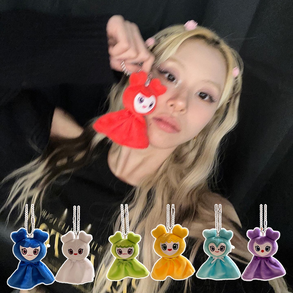 TWICE Momo Keychain Birthday Gifts Cute Momo Lovely TWICE Key Ring Key Chain Ornament Korean Star Star Plush Dolls