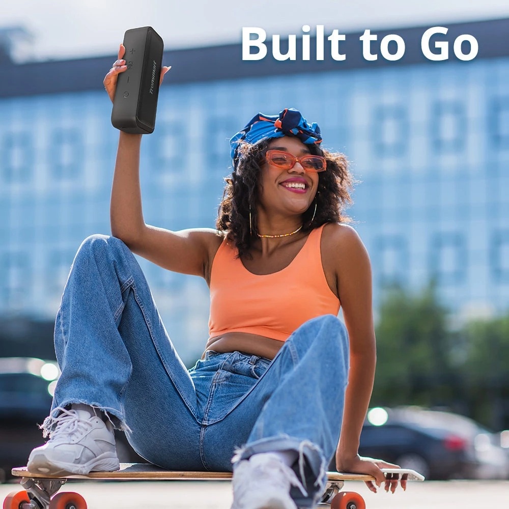 Loa Bluetooth 5.0 Tronsmart T2 Mini Công suất 10W Chống nước IPX7 Cho phép ghép đôi 2 loa | Bảo hành 12 tháng