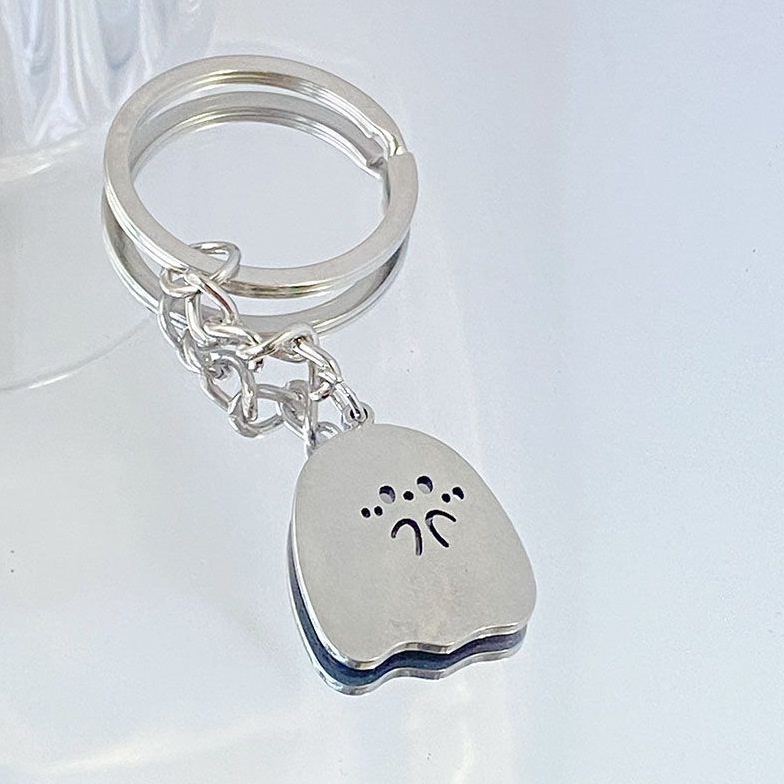 Set 2 Móc Khóa Hình Ma Dễ Thương Cho Cặp Đôi