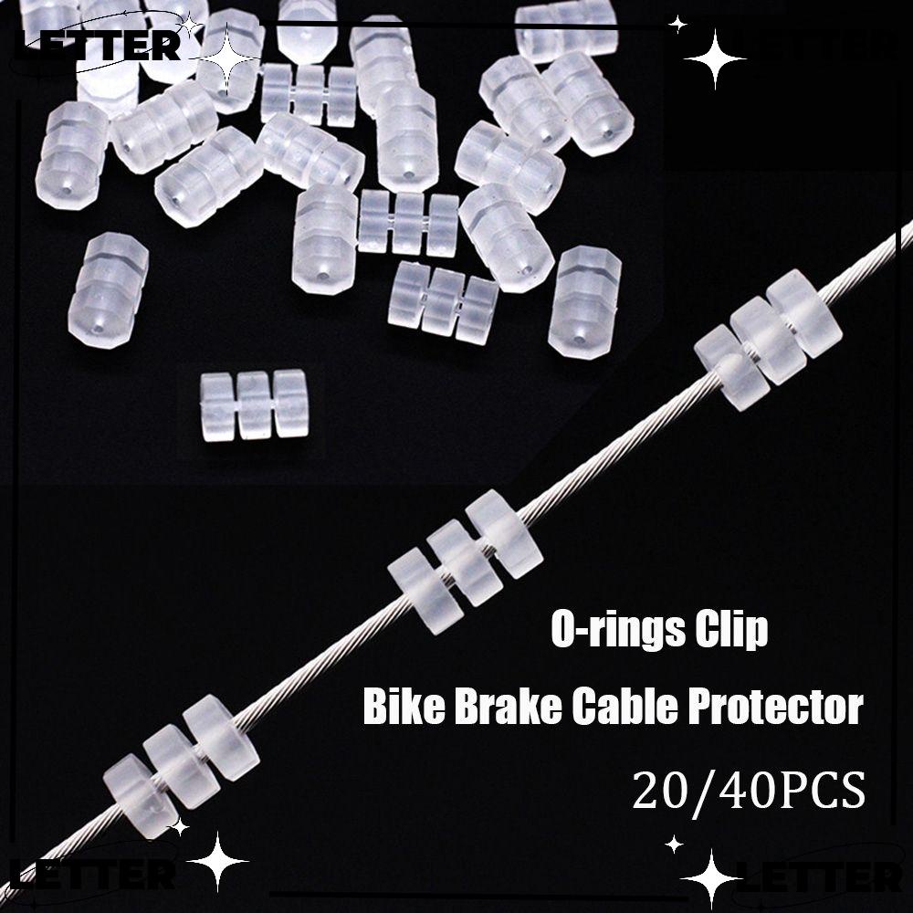 Set 20/40 Vòng Đệm Silicon Trong Suốt Cho Dây Phanh Xe Đạp