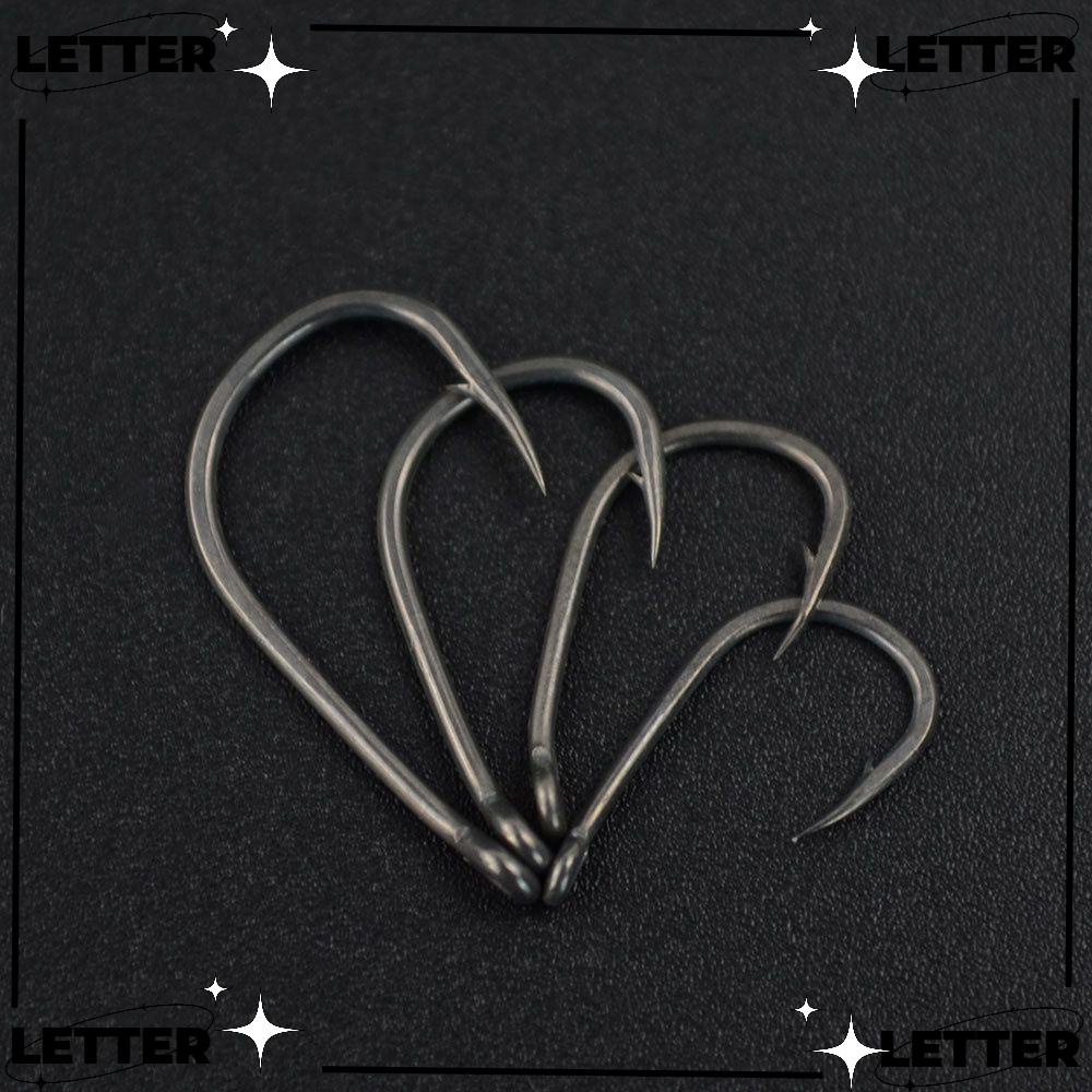 [LET] 50Pcs High Quality Barbed Pinpoint Claw Hook High Carbon Eyed Fishooks Carp Hooks 8007 Sharp Fish Bait Coating Fishing Accessories Fishook