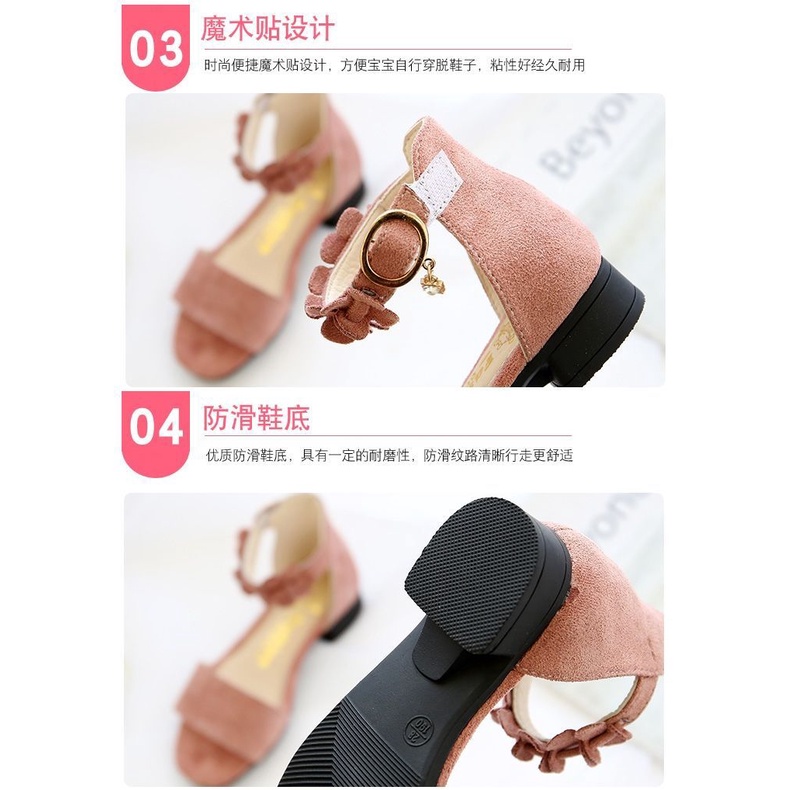 Xăng đan Cao Gót Mùa Hè 2023 Phong Cách Hàn Quốc Mới Cho Bé Gái