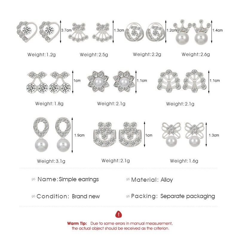 Bông Tai Ngọc Trai Siêu Lấp Lánh Phiên Bản Hàn Quốc Mới Cho Nữ