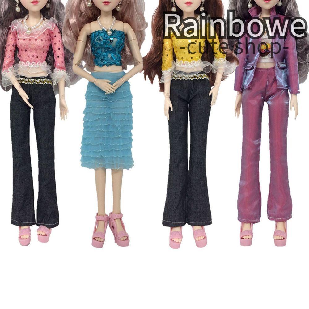 Đầm Búp Bê 30cm Màu Cầu Vồng