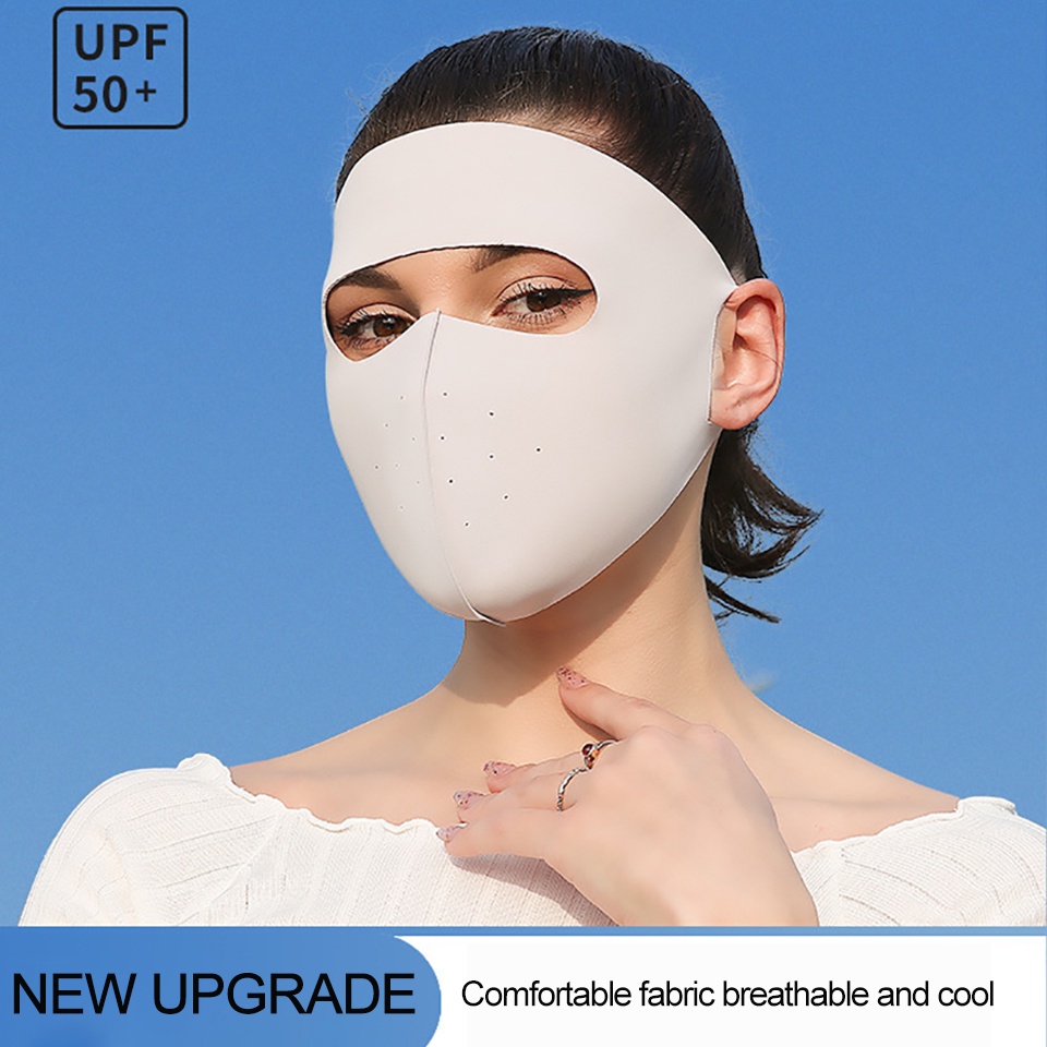 Khẩu Trang GTUBIKE Lụa Lạnh Không Đường May Chống Tia UV Thoáng Khí Thời Trang Mùa Hè Cho Nữ