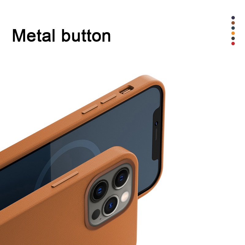 M-agsafe Bao Da Điện Thoại Nắp Gập Từ Tính Không Dây Hỗ Trợ Logo Hoạt Hình Cho iPhone 13 Pro Max 13 13 Pro Max