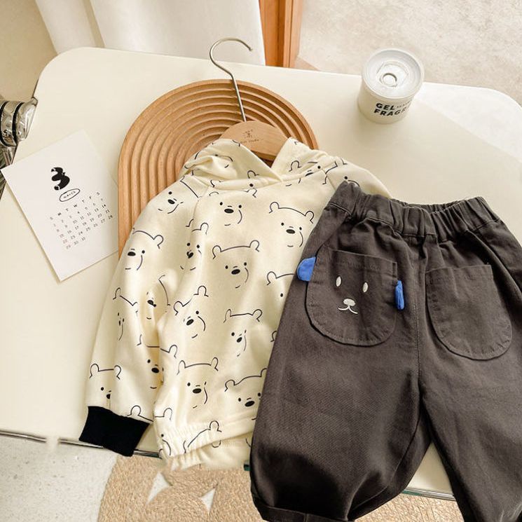 Quần Dài Cotton Họa Tiết Hoạt Hình Thời Trang Xuân Thu Cho Bé Trai