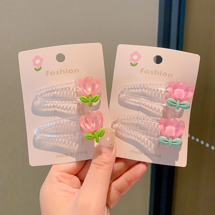 Kẹp TóC HìNh Hoa Tulip Dễ Thương Cho Nữ