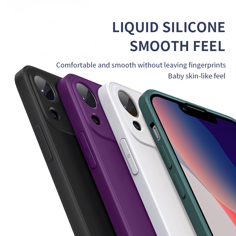 Ôp Điện Thoại Silicon Dẻo Vuông Chính Hãng Cho iphone 11 13 14 12 pro max 14pro 14plus 14promax 13 11 pro max Ốp