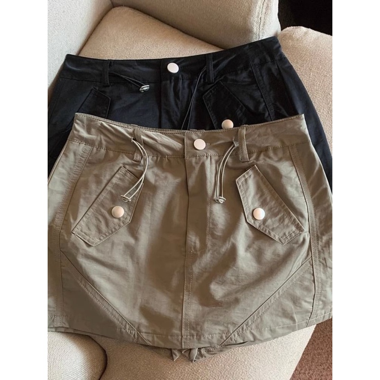 Chân Váy Chữ a Mini Lưng Cao Phong Cách Retro Thời Trang Mùa Hè 2023