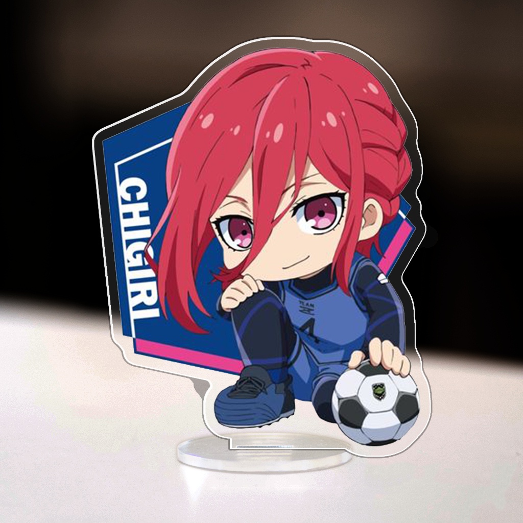 Mô hình Mini Conan Standee Chibi Blue Lock Yoichi Isagi Bachira Chigiri Mikage Anime Manga trang trí góc học tập cao 3cm