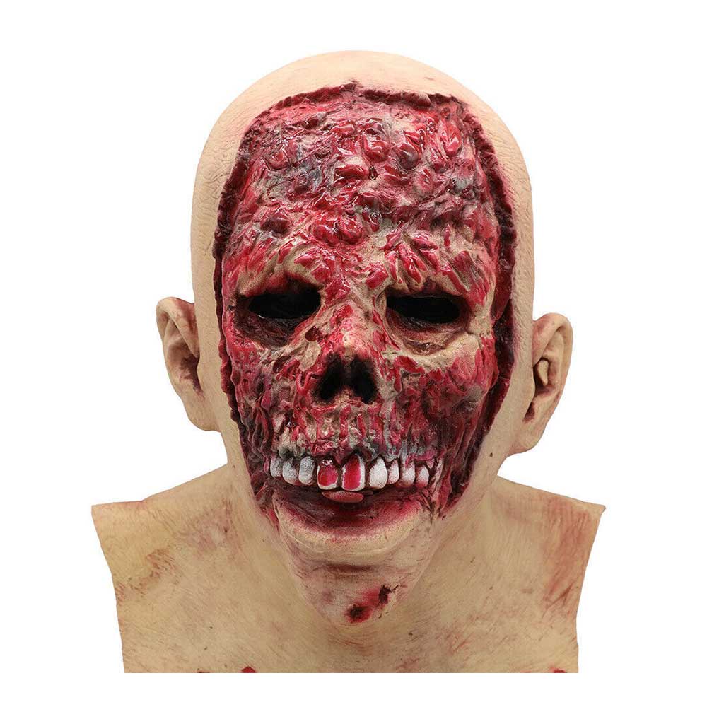 Halloween Creepy Scary Latex Mask Melting Face Zombie Horror Costume Party Props