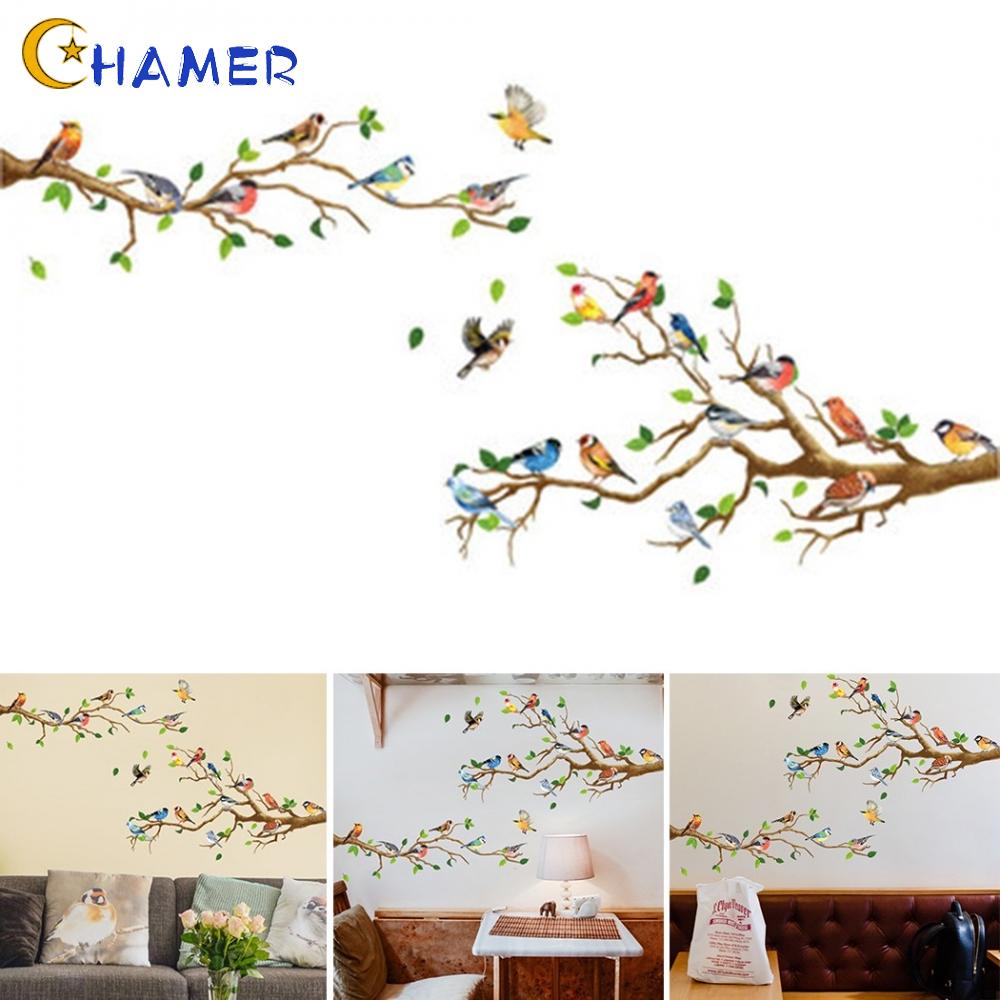 Decal Dán Tường Hình Cành Cây Và Chim Chóc