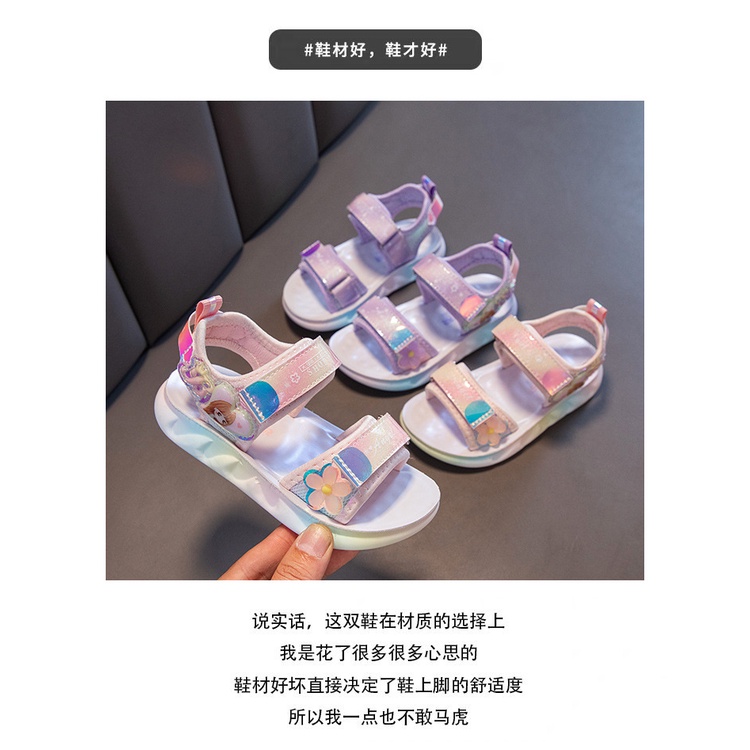 Giày Sandal Đế Mềm Họa Tiết Hoạt Hình Thời Trang Mùa Hè 2023 Dành Cho Bé Gái