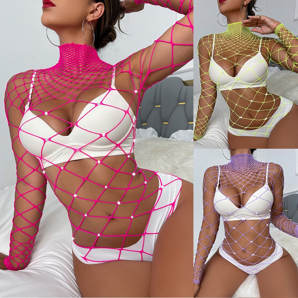 Womens bodysuit dancewear fashion lingerie nightclub nightwear sleepwear