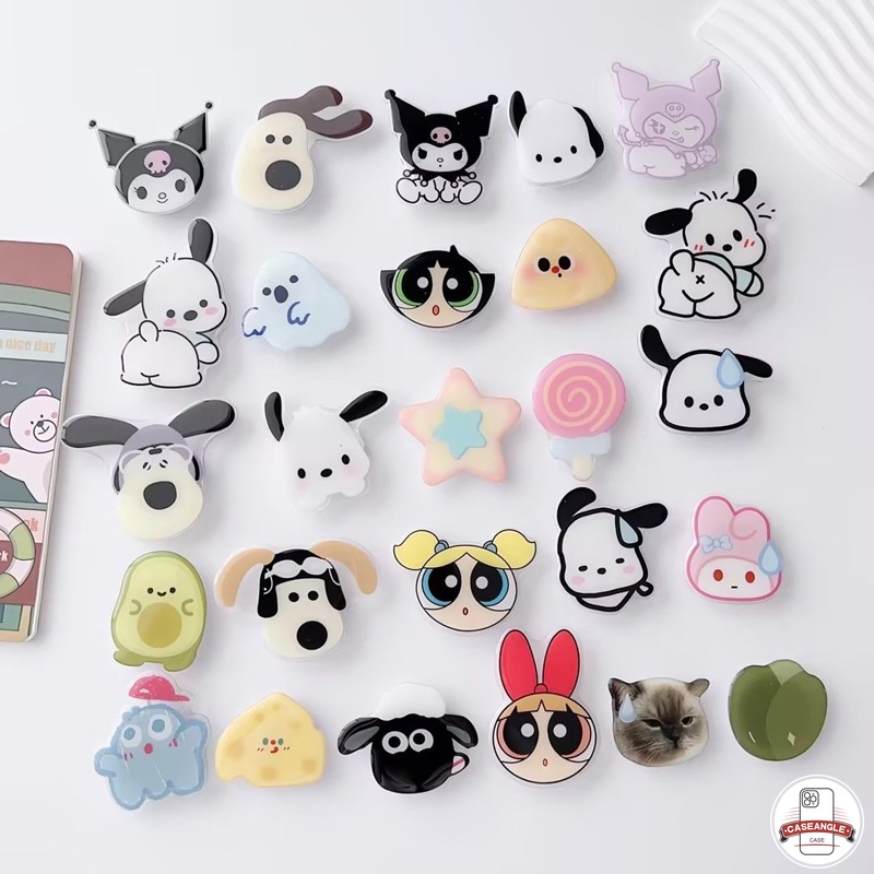 Giá Đỡ Điện Thoại Dạng Nhẫn Đeo Tay Hình Động Vật Hoạt Hình Dễ Thương