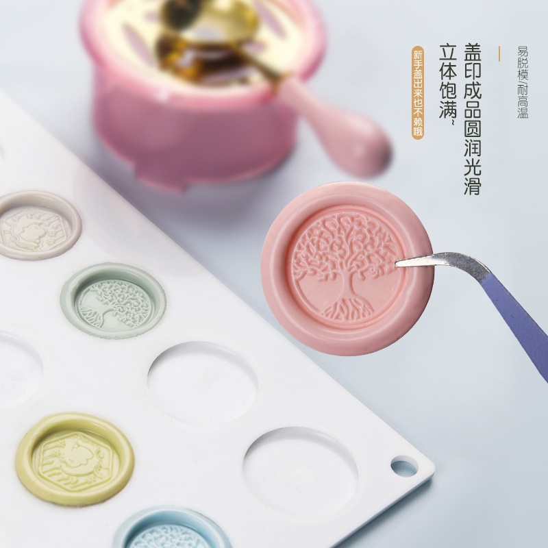 Stitchintime lỗ tròn silicone định hình khuôn con dấu công cụ phụ trợ niêm phong khuôn con dấu sáp