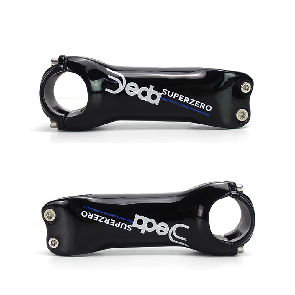 Deda màu đen toàn thân carbon siêu nhẹ 6 độ 17 độ 60mm-130mm stem mountain bike road bike stem