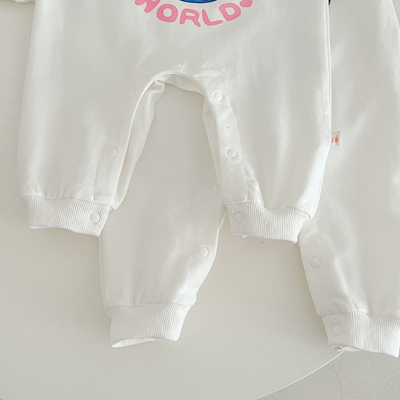 Bộ Áo Liền Quần Dài Tay Thời Trang Mùa Thu Cho Bé