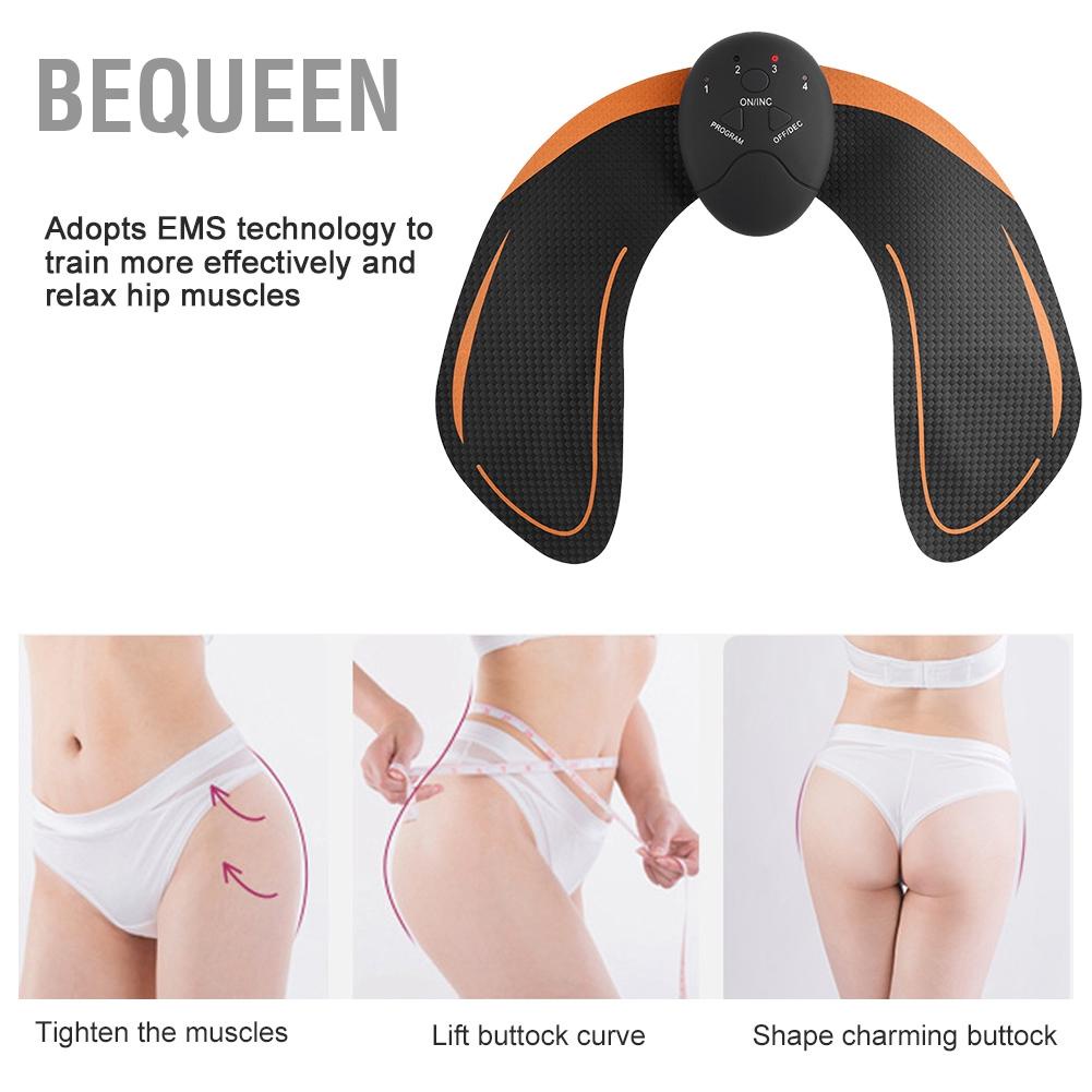 Bequeen Máy massage nâng mông EMS mát xa kích thích cơ hông
