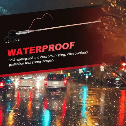 Ăng Ten Đèn LED RGB 24V 12V Cảnh Báo Nhiều Màu Sắc Gắn Trong Xe Hơi / Xe Tải / Tàu Thuyền