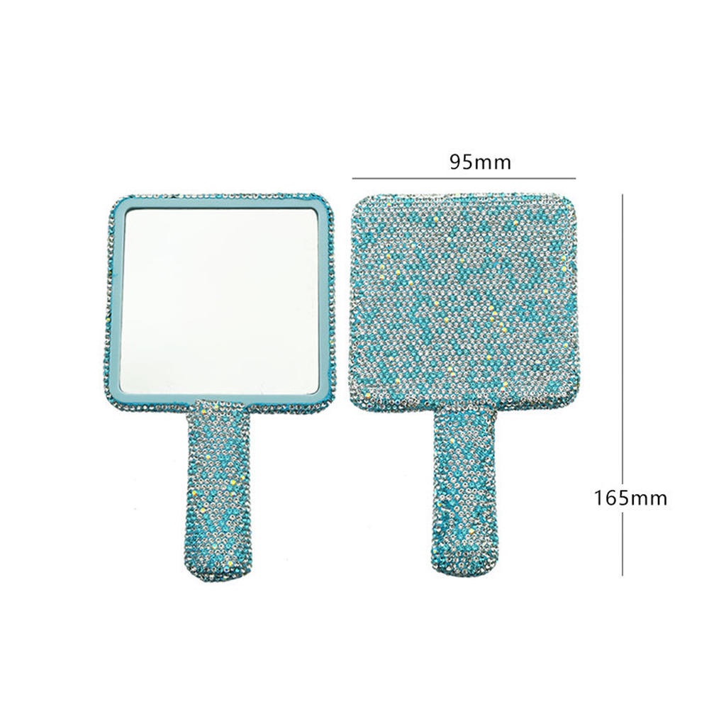 Gương Trang Điểm Cầm Tay Đính Đá Thời Trang Cao Cấp