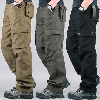 Quần túi hộp nam ống rộng big size cao cấp quần dài nam kaki dáng rộng nhiều túi