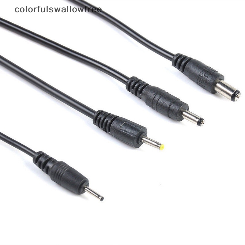Colorfulswallowfree cổng usb đến 2,5 3,5 4,0 5,5mm 5v dc barrel jack cáp nguồn đầu nối dây cáp đen abc