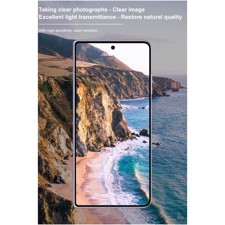 Nguyên bản imak viền đen ống kính máy ảnh phim honor magic v2 5g hd kính cường lực bảo vệ màn hình phim bảo vệ
