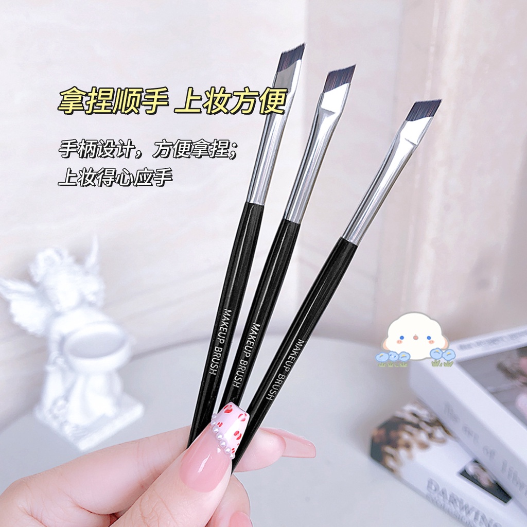 Jonbos sickle eyeliner brush flat bevel blade eyeliner brush lying silkworm brush eyebrow brush cọ trang điểm mắt cọ trang điểm cầm tay