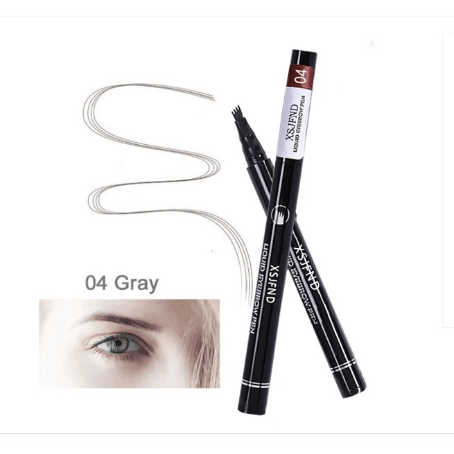 Glamn Bút Kẻ Lông Mày Dạng Phẩy Sợi 3d Lâu Trôi Chống Thấm Nước