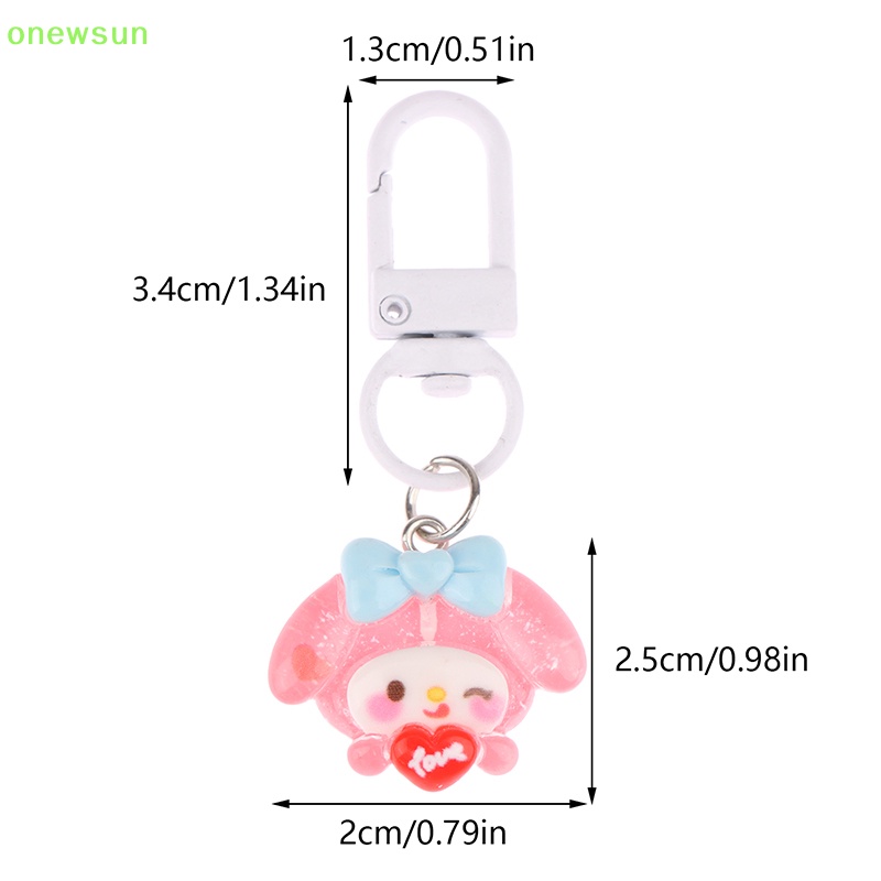 Onewsun melody bag keychain phim hoạt hình cinnamonroll hello kitty điện thoại dễ thương mặt dây chuyền đồ nữ tính mặt dây chuyền trang trí dây mới