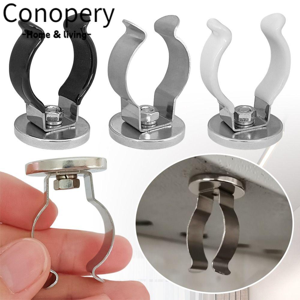Conopery Kẹp bóng đèn, giá đỡ ống u clip t8 bằng thép không gỉ, văn phòng gắn ống trắng đen bền
